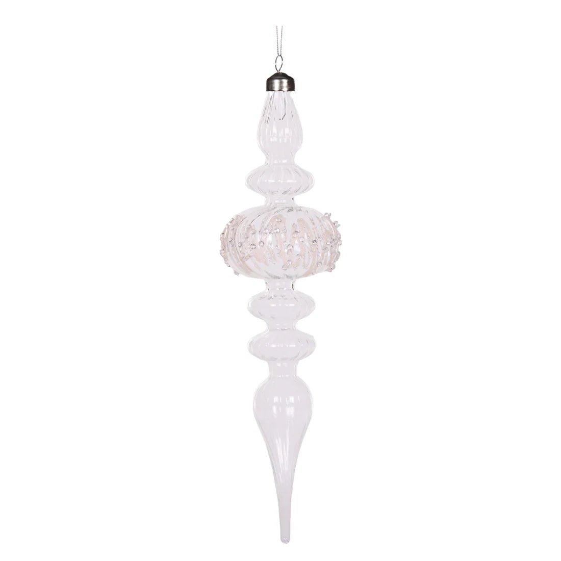 CLEAR EMBELLISHED FINIAL - Pure Apotheca
