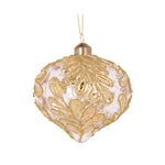 CLEAR FOILED FOLIAGE ONION BAUBLE - Pure Apotheca