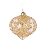 CLEAR FOILED FOLIAGE ONION BAUBLE - Pure Apotheca
