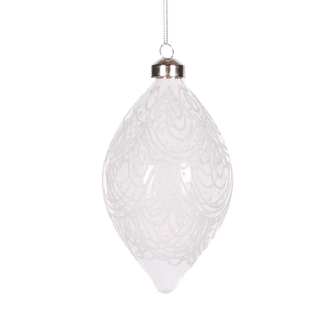 CLEAR PIPED LACE DROP BAUBLE - Pure Apotheca