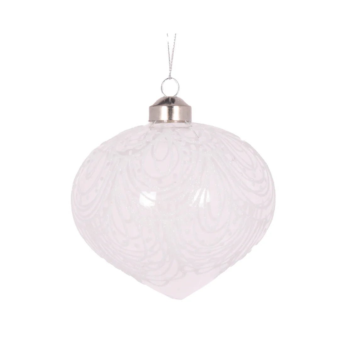 CLEAR PIPED LACE ONION BAUBLE - Pure Apotheca