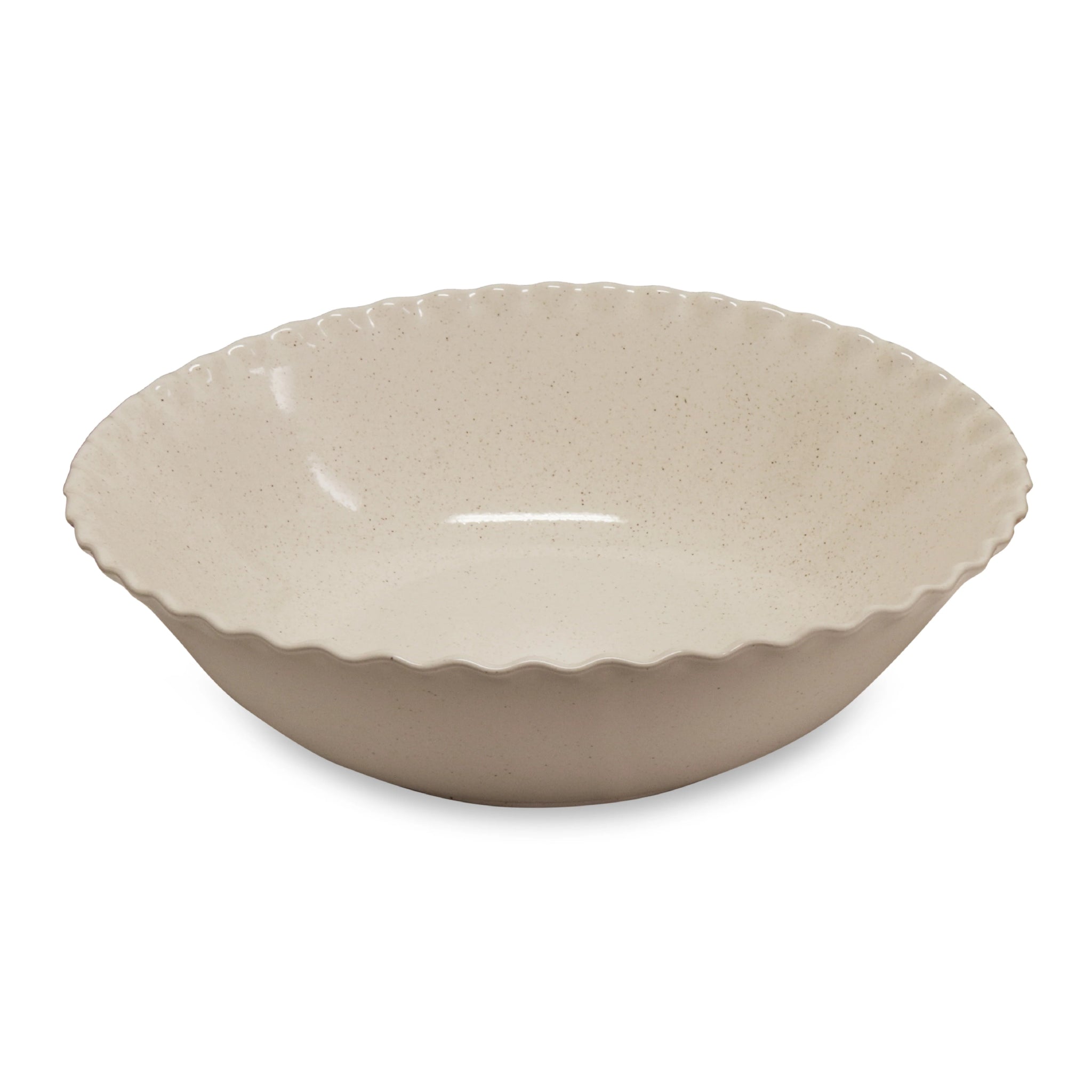 CLEO WAVY NATURAL SPECKLE LARGE BOWL - Pure Apotheca