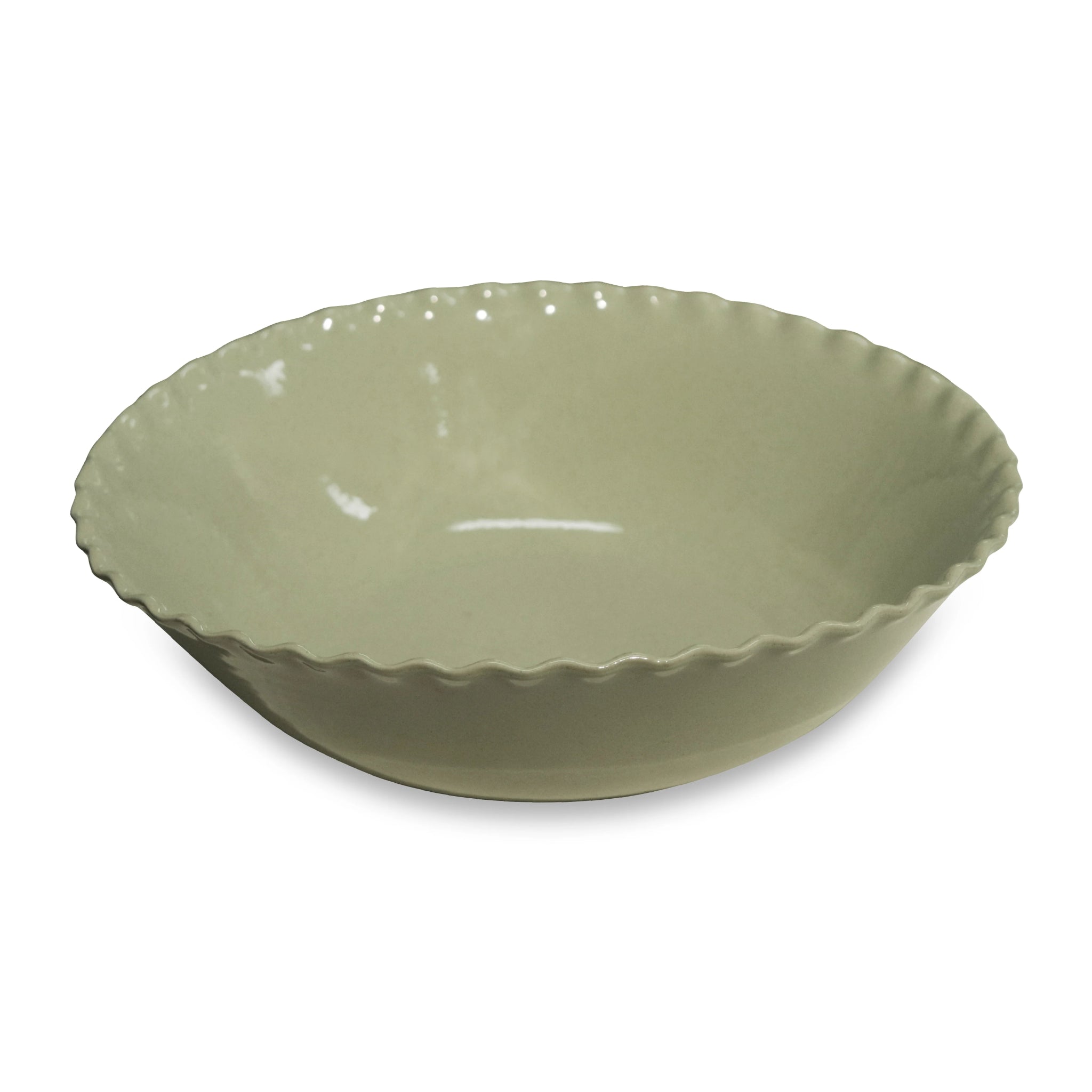 CLEO WAVY SAGE SPECKLE LARGE BOWL - Pure Apotheca