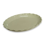 CLEO WAVY SAGE SPECKLE OVAL PLATTER - Pure Apotheca