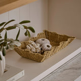 CLOVELLY RATTAN WAVY TRAY SET/2 - Pure Apotheca