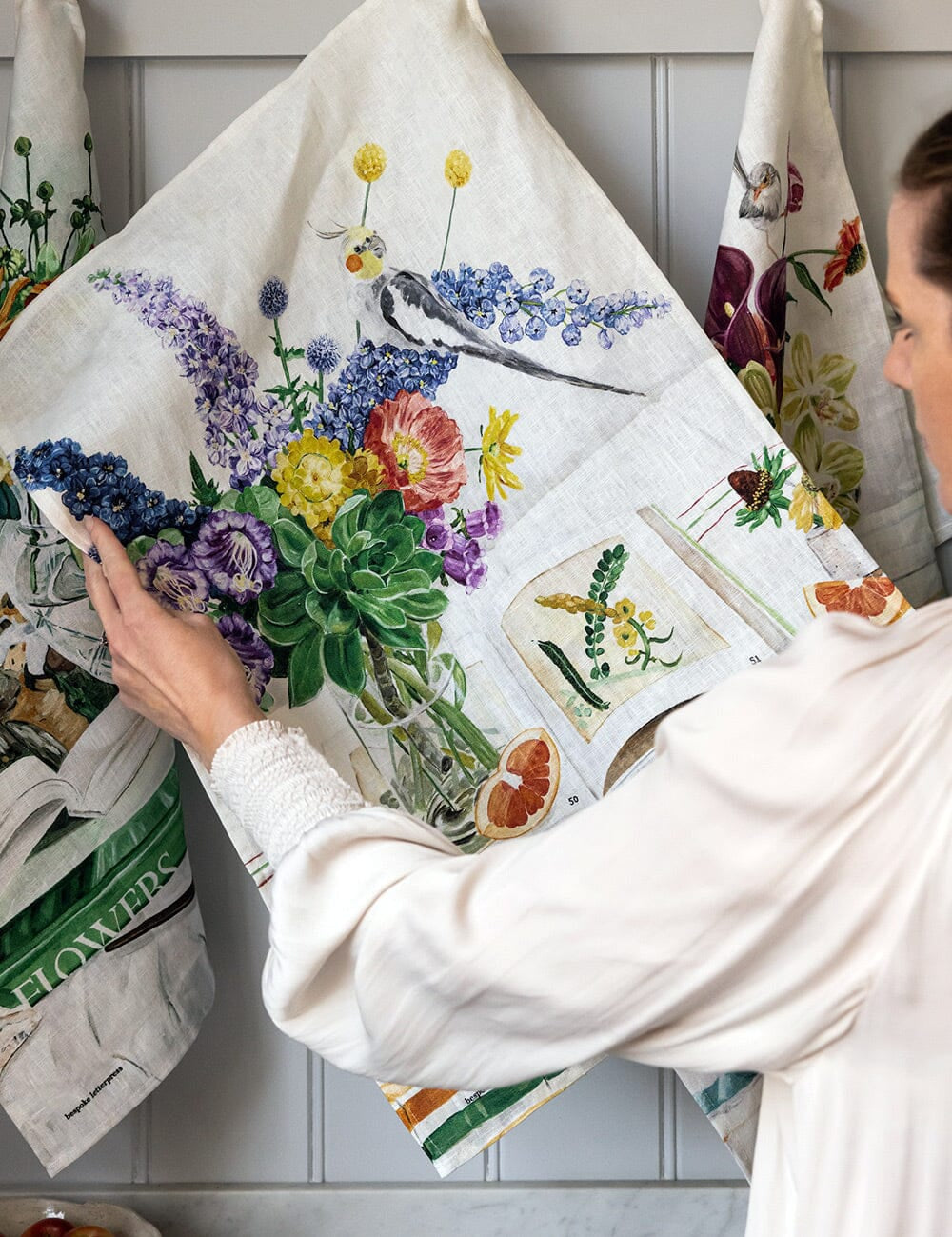 Cockatiel Linen Tea Towel - Pure Apotheca