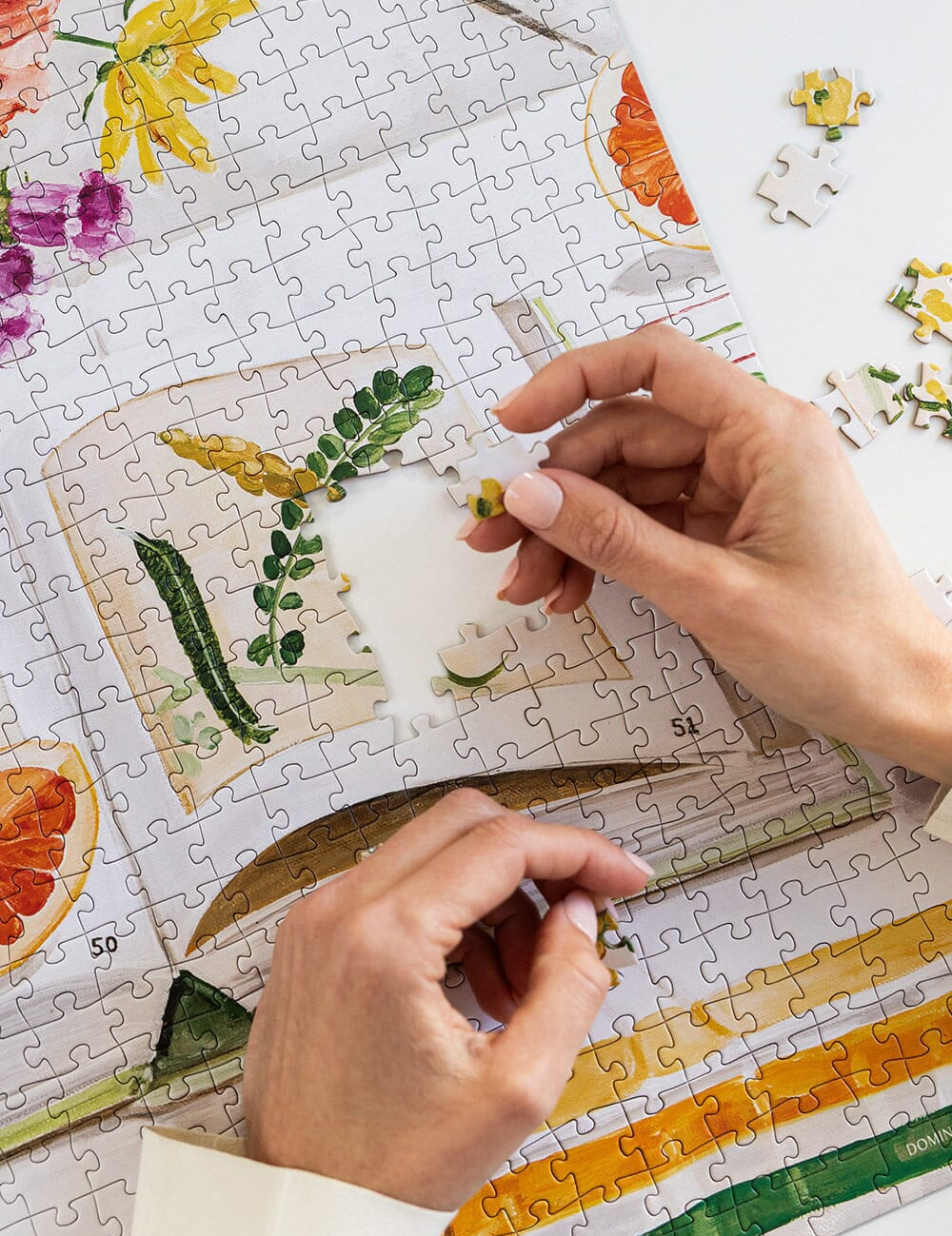 Cockatiels & Ruby Grapefruit 1000pc Puzzle - Pure Apotheca