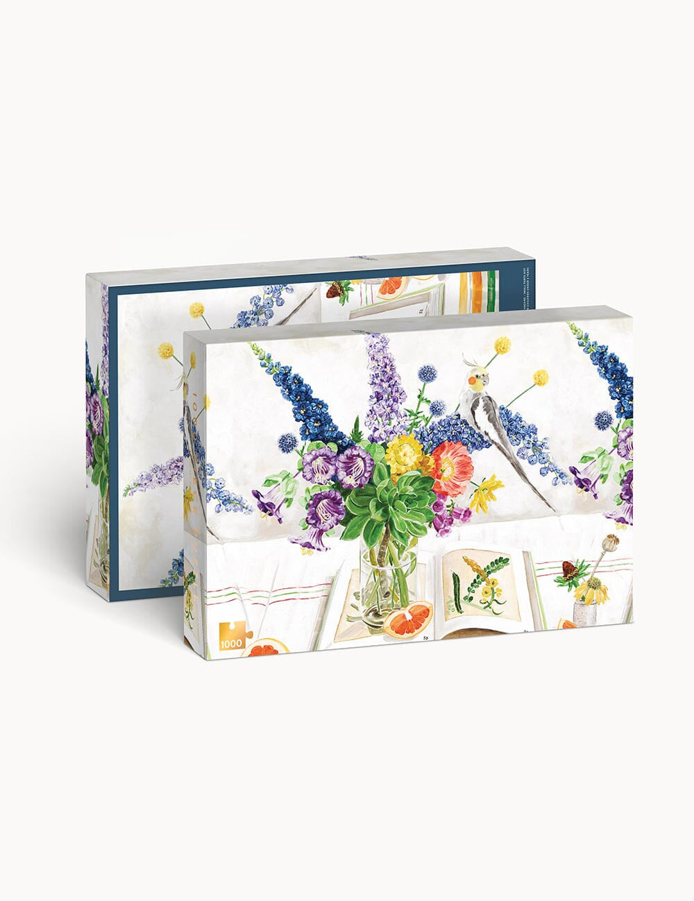 Cockatiels & Ruby Grapefruit 1000pc Puzzle - Pure Apotheca