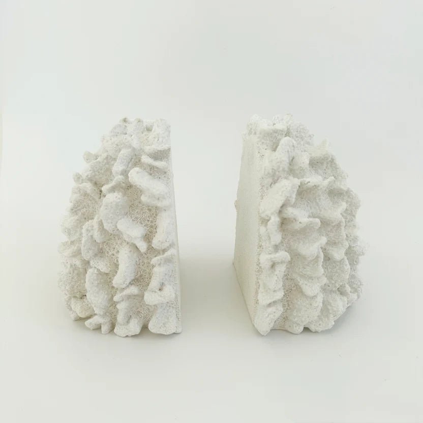 Coral S/2 Resin Bookends 16x22x16.5cm - Pure Apotheca