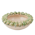 Corella Ceramic Bowl 37x13.5cm Ivory/Green - Pure Apotheca
