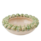 Corella Ceramic Bowl 37x13.5cm Ivory/Green - Pure Apotheca