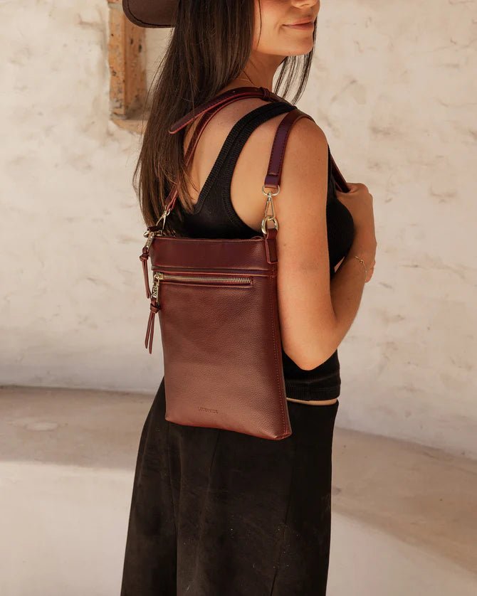 Cressida Crossbody Bag Burgundy - Pure Apotheca
