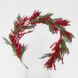 Cypress and Red Berry Garland 183cm - Pure Apotheca