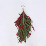 Cypress and Red Berry Swag 61cm - Pure Apotheca
