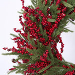 Cypress and Red Berry Wreath 65cm - Pure Apotheca