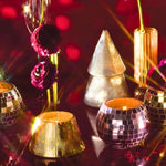 Cypress & Fir Gold Stacked Tree Candle 198g - Pure Apotheca