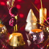 Cypress & Fir Gold Stacked Tree Candle 198g - Pure Apotheca