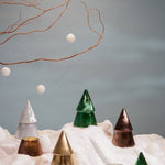 Cypress & Fir Gold Stacked Tree Candle 198g - Pure Apotheca