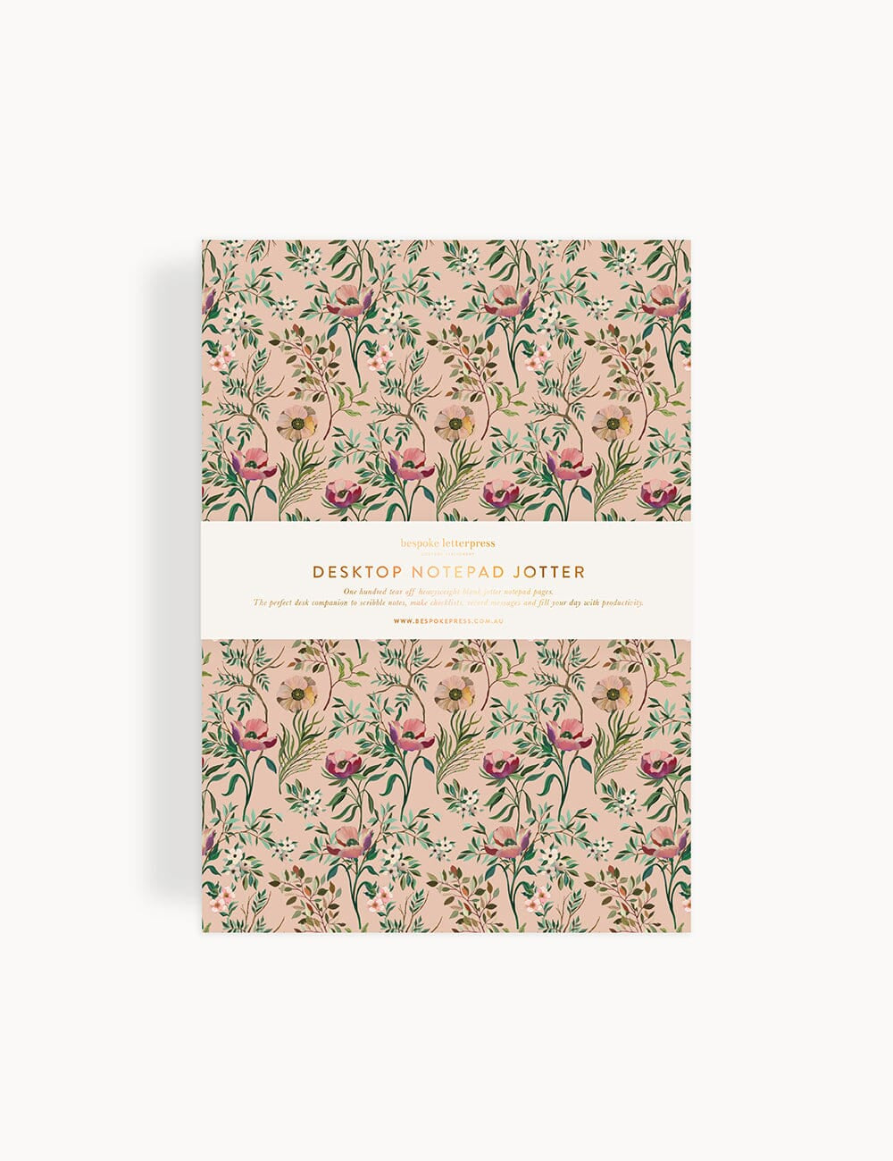 Dancing Poppies Notepad Desktop Jotter - Pure Apotheca