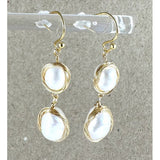 Deidre Double Pearl Drop Earrings - Pure Apotheca