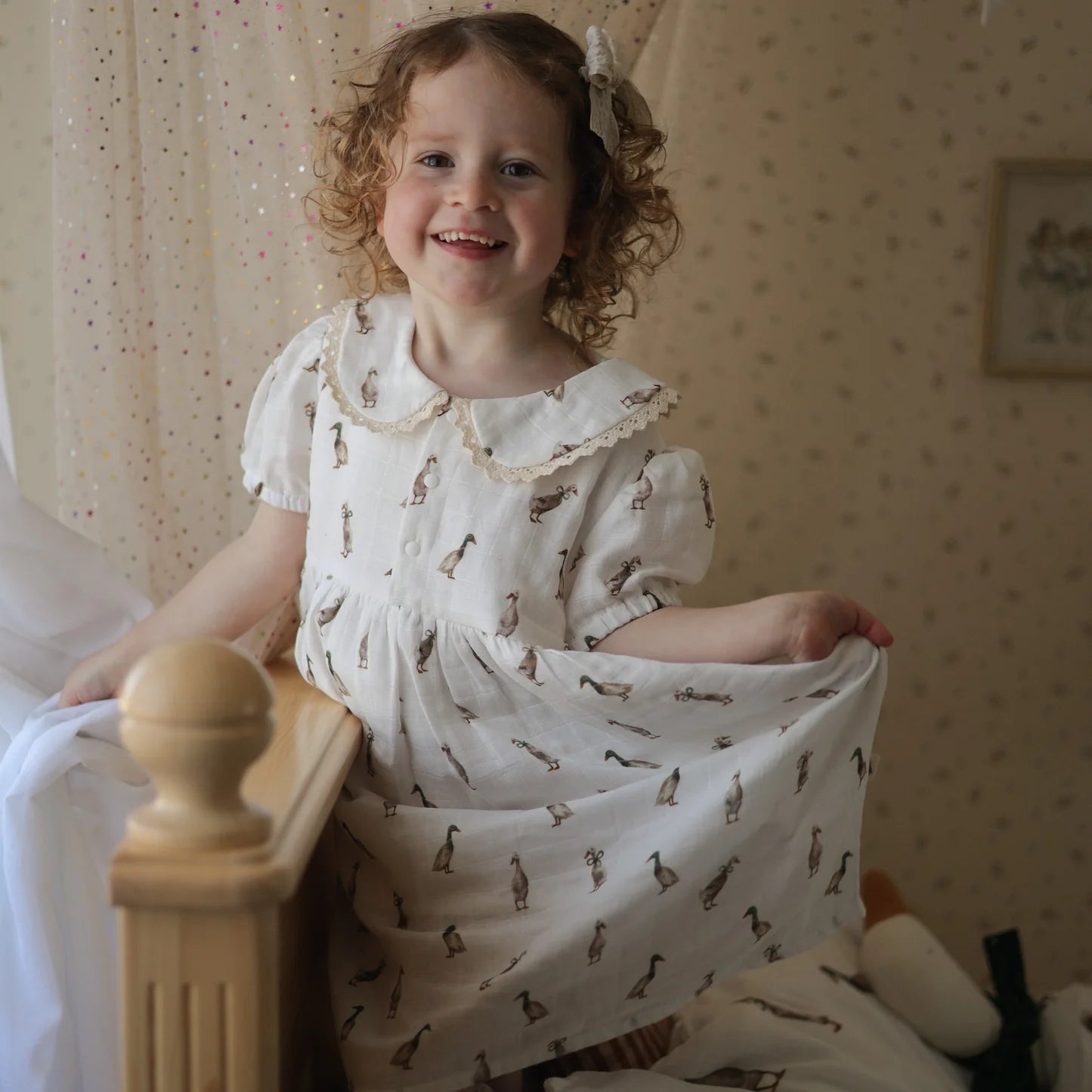 Duck Cotton Dress 2yrs - Pure Apotheca