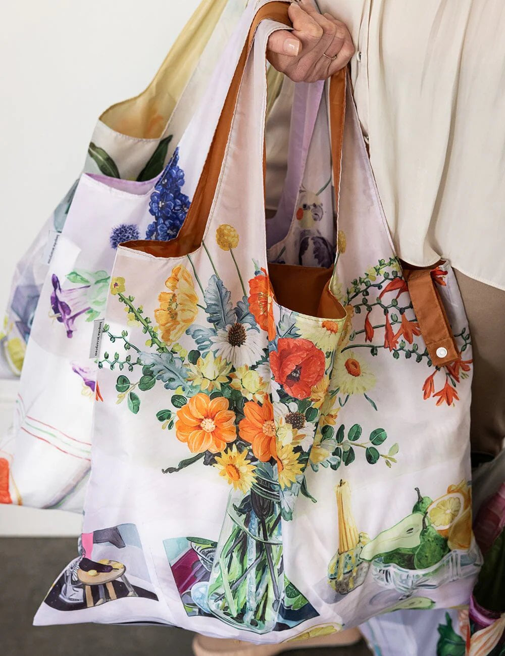 Early February Bouquet Reusable Large Shopping Bag - Pure Apotheca