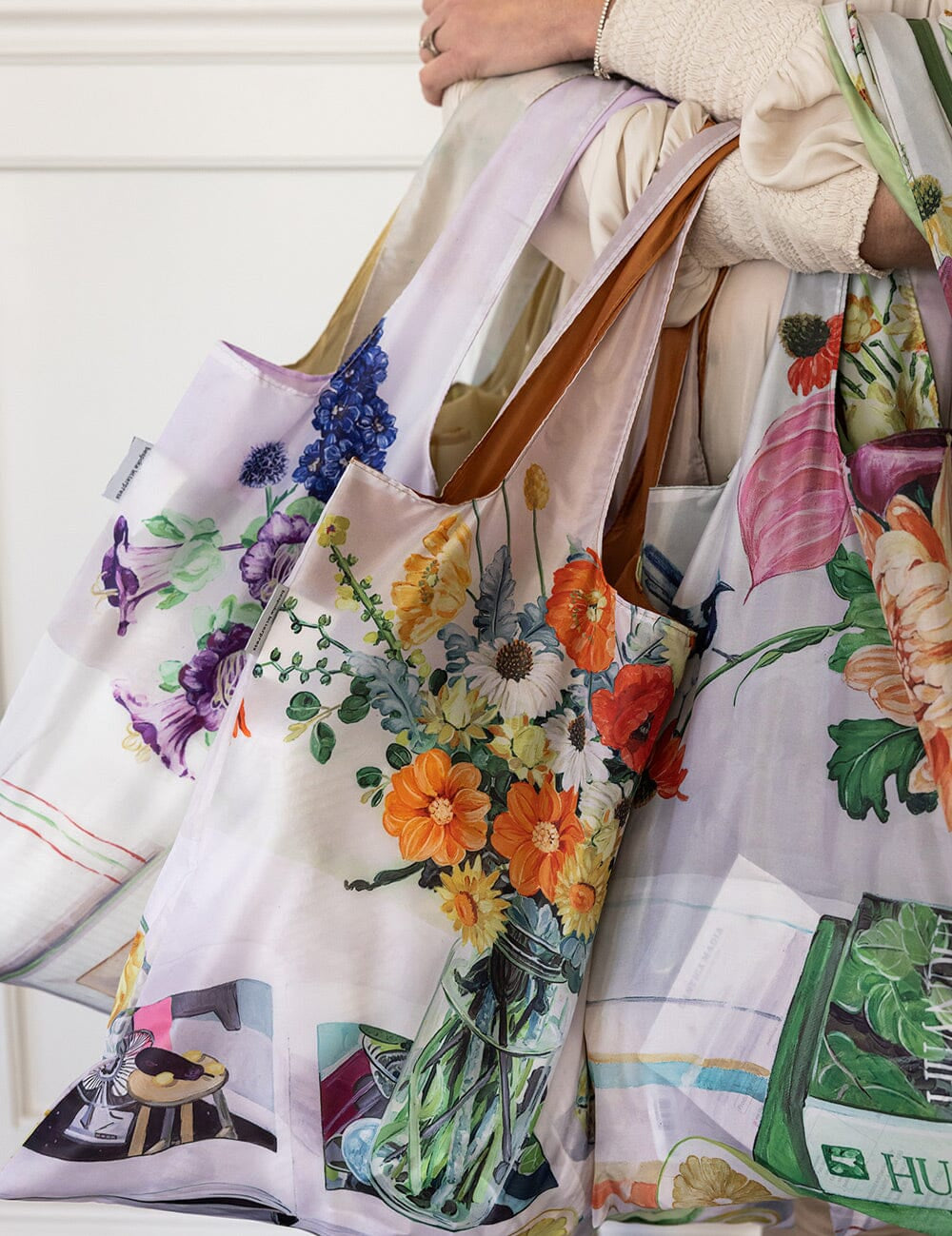 Early February Bouquet Reusable Large Shopping Bag - Pure Apotheca