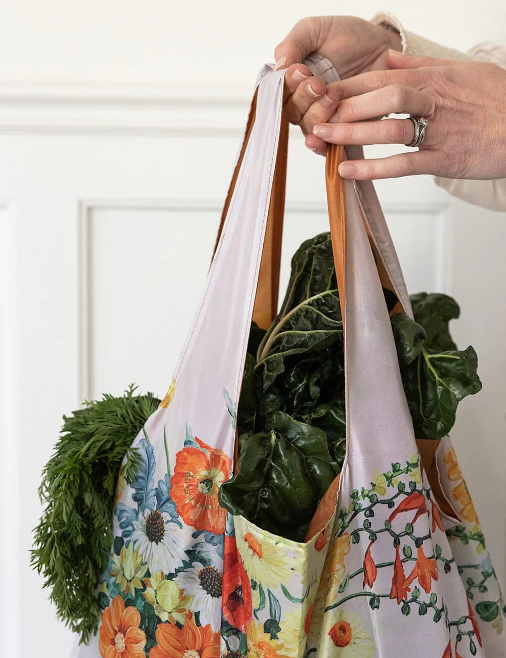 Early February Bouquet Reusable Large Shopping Bag - Pure Apotheca