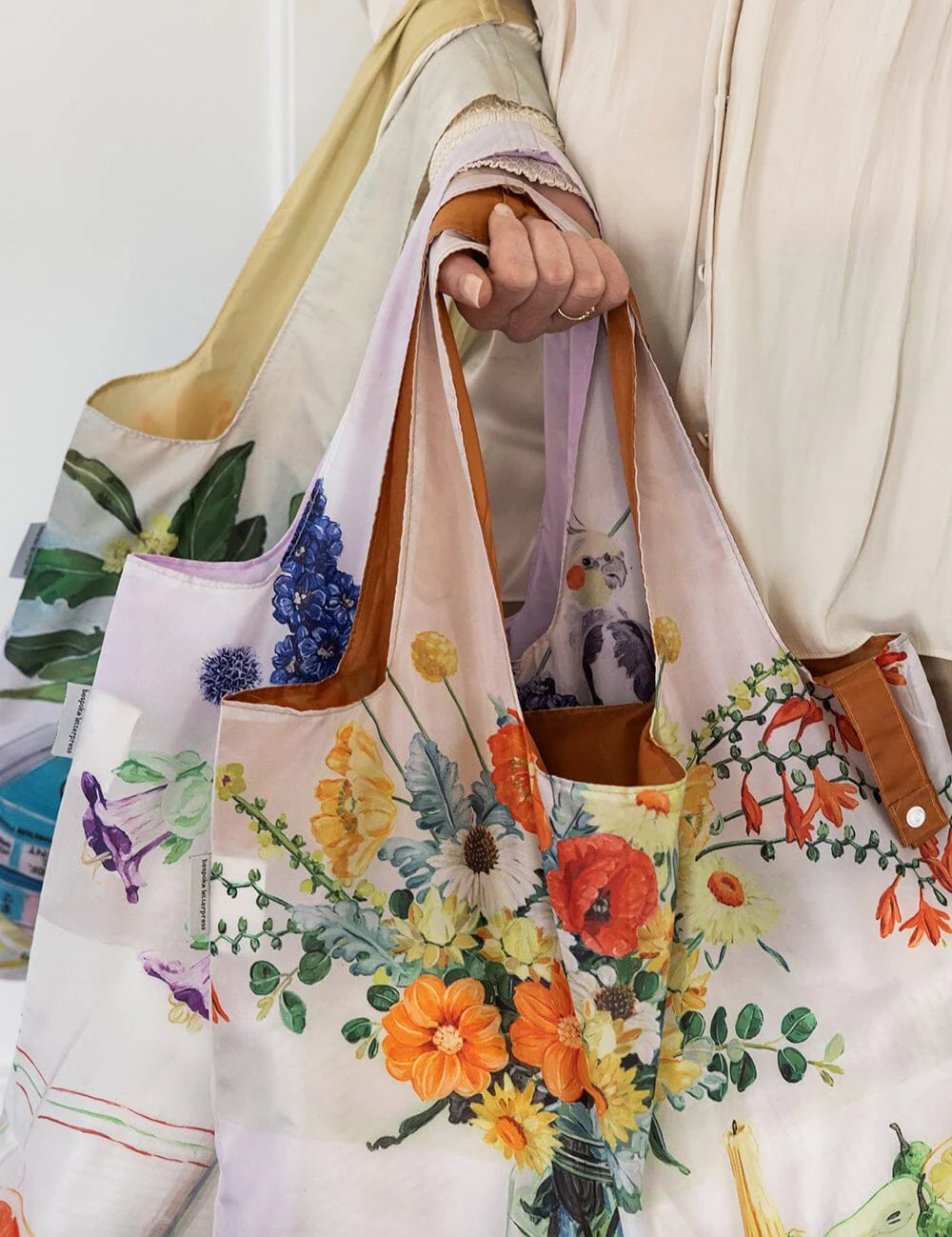 Early February Bouquet Reusable Large Shopping Bag - Pure Apotheca