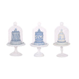 ELABORATE FROSTY BLUE CAKE CLOCHES 3/ASST - Pure Apotheca