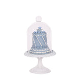 ELABORATE FROSTY BLUE CAKE CLOCHES 3/ASST - Pure Apotheca