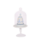 ELABORATE FROSTY BLUE CAKE CLOCHES 3/ASST - Pure Apotheca
