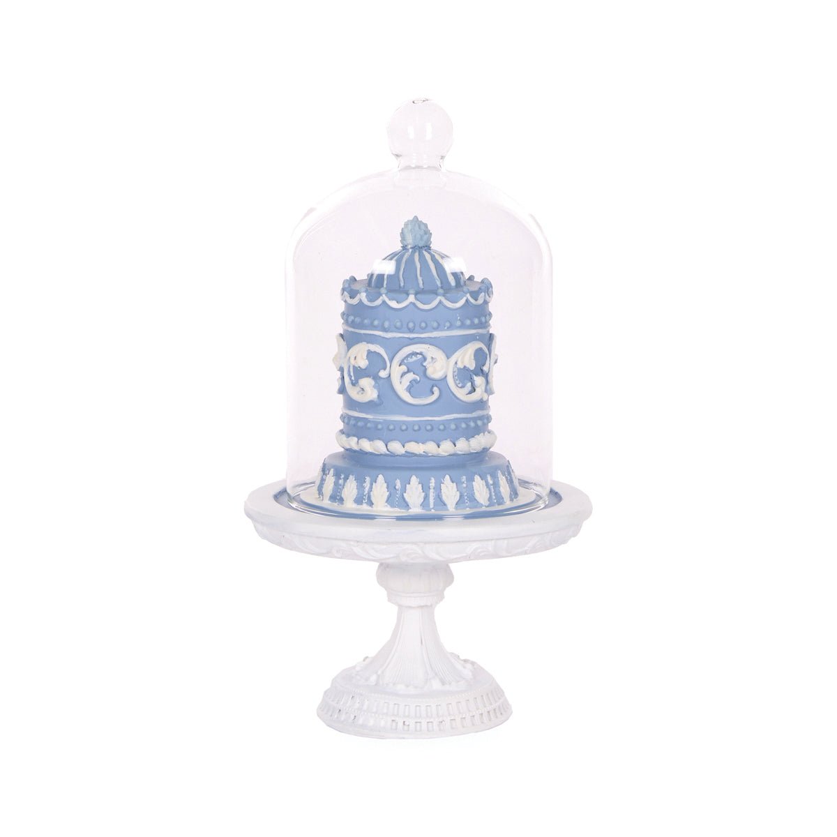 ELABORATE FROSTY BLUE CAKE CLOCHES 3/ASST - Pure Apotheca