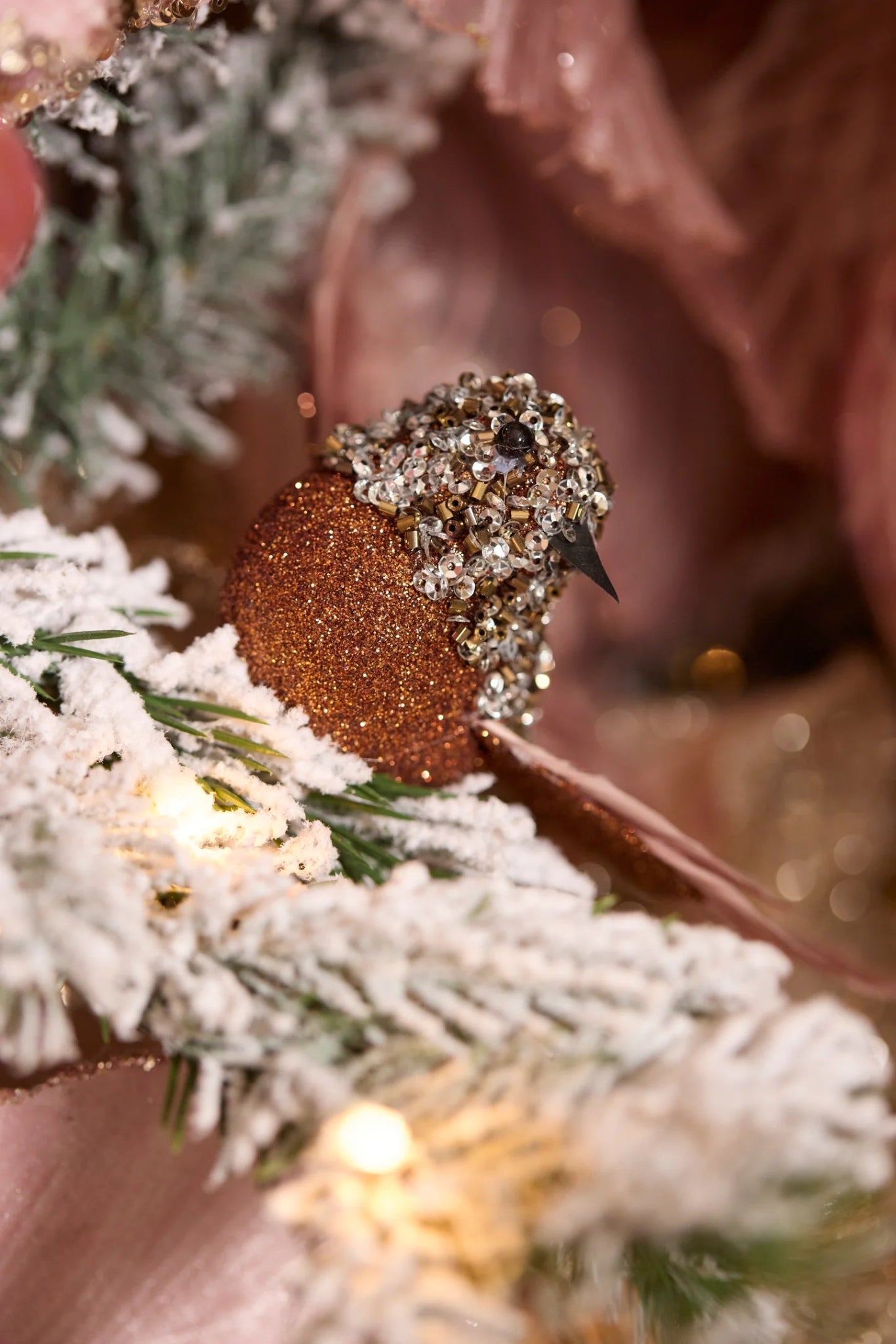 ELABORATE PINK SEQUIN CLIP BIRD - Pure Apotheca