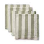 ESTELLE GREEN STRIPE NAPKIN SET/4 - Pure Apotheca