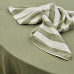 ESTELLE GREEN STRIPE NAPKIN SET/4 - Pure Apotheca