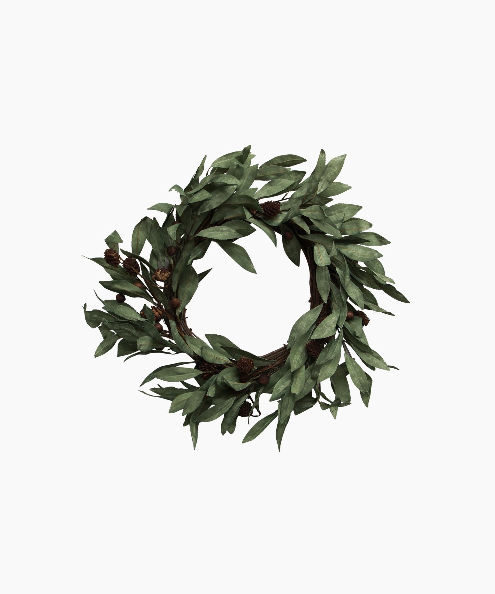 Eucalyptus & Brown Berry Wood Wreath Small - Pure Apotheca