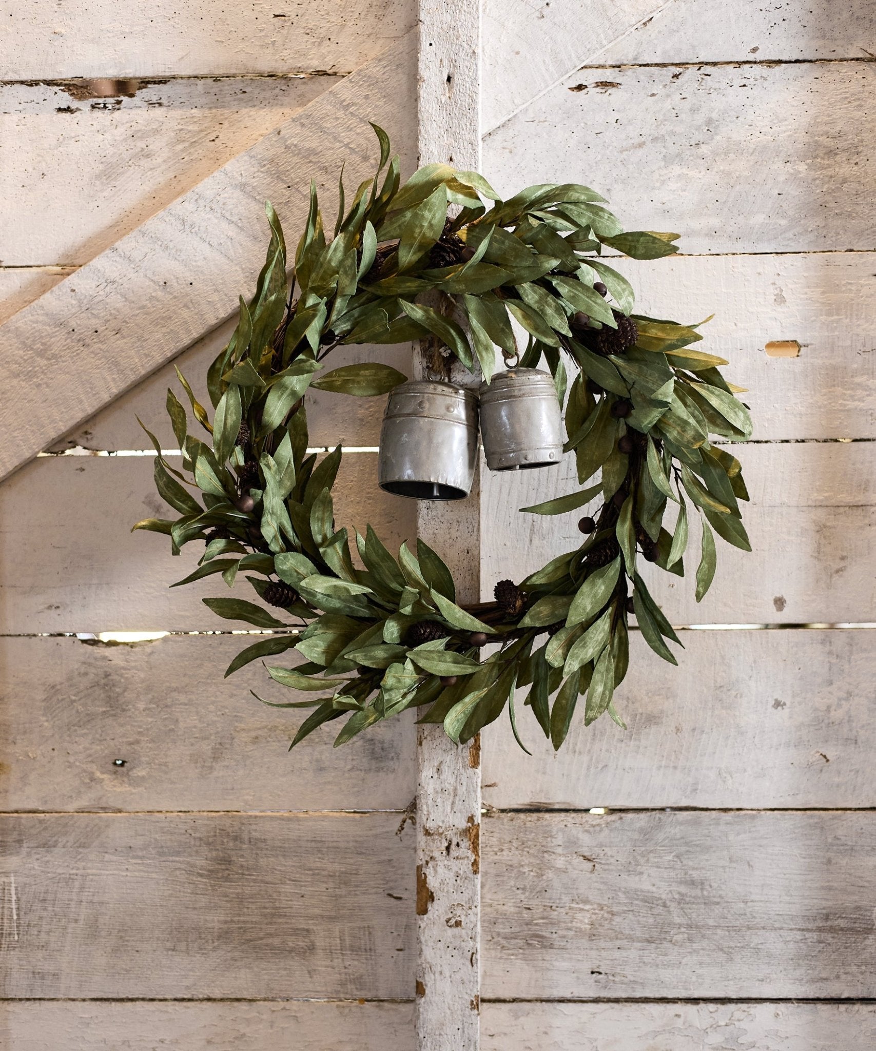 Eucalyptus & Brown Wood Berry Wreath Large - Pure Apotheca