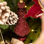 EXQUISITE BEADED BURGUNDY FINIAL - Pure Apotheca
