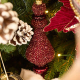 EXQUISITE BEADED BURGUNDY FINIAL - Pure Apotheca