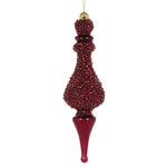 EXQUISITE BEADED BURGUNDY FINIAL - Pure Apotheca
