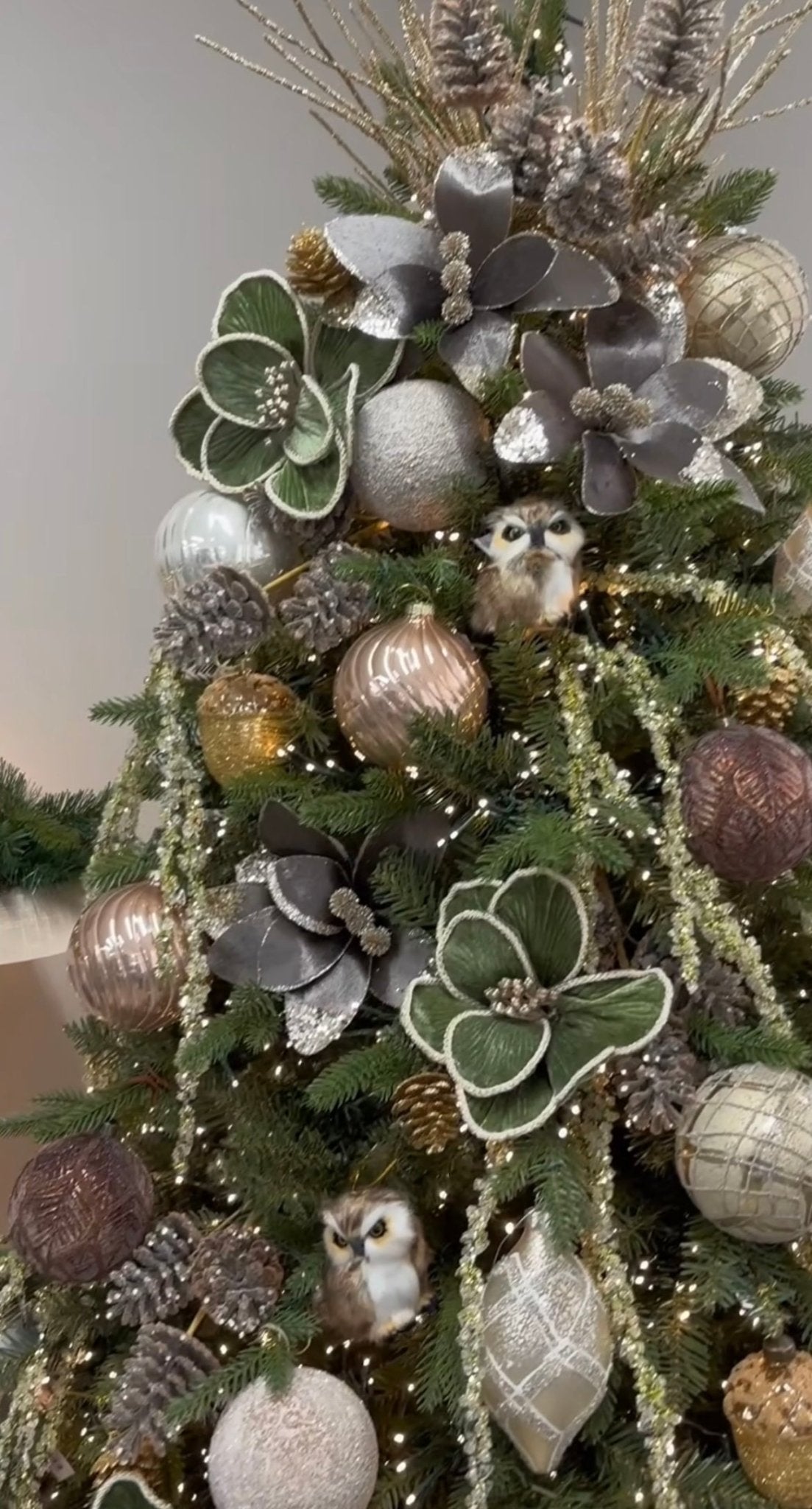 FAUX FUR HANGING OWL DECORATION - Pure Apotheca