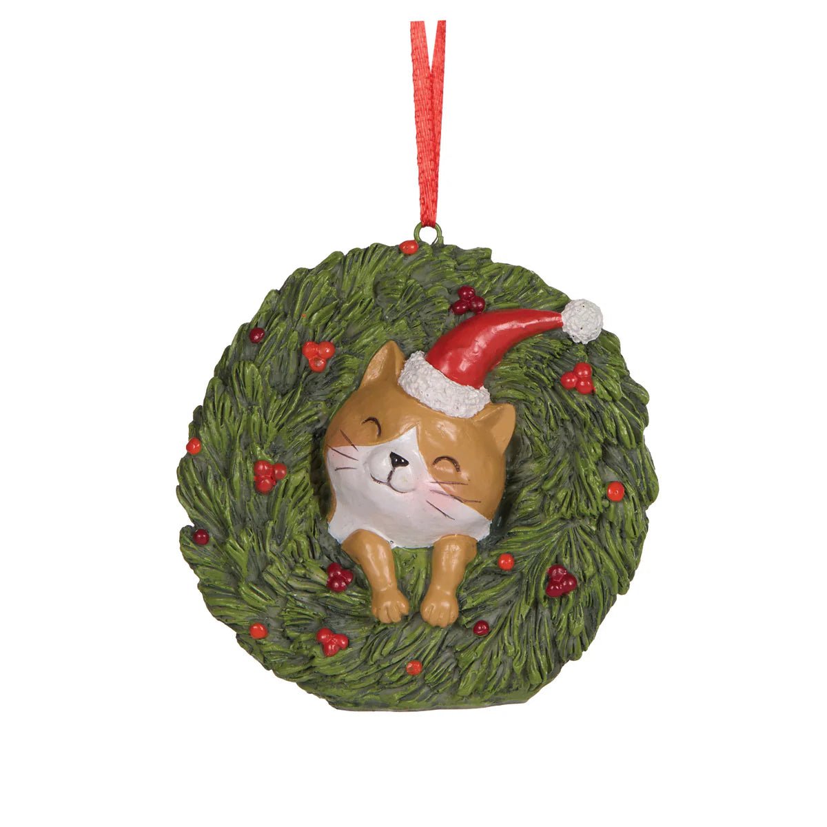 FESTIVE CAT WREATH ORNAMENT - Pure Apotheca