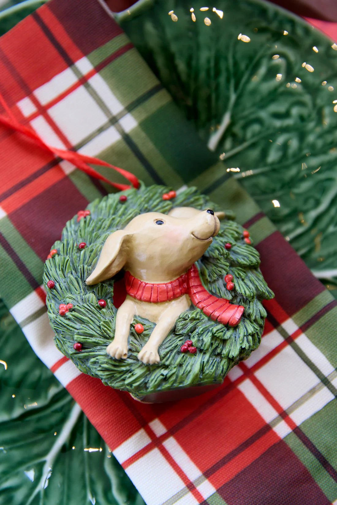 FESTIVE PUPPY WREATH ORNAMENT - Pure Apotheca