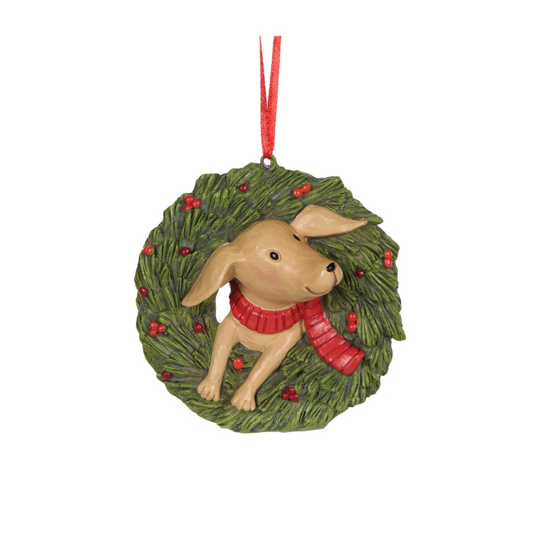 FESTIVE PUPPY WREATH ORNAMENT - Pure Apotheca