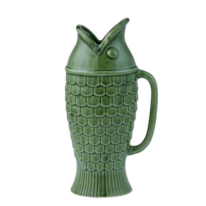 Fin Ceramic Jug Olive - Pure Apotheca
