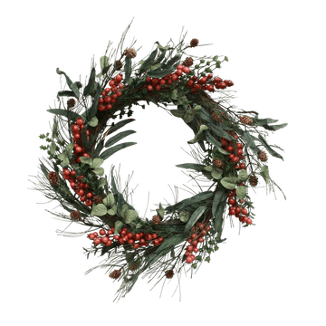 Foraged Red Berry Wreath Large - Pure Apotheca