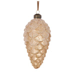 FROSTED CHAMPAGNE PINECONE BAUBLE - Pure Apotheca