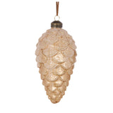 FROSTED CHAMPAGNE PINECONE BAUBLE - Pure Apotheca