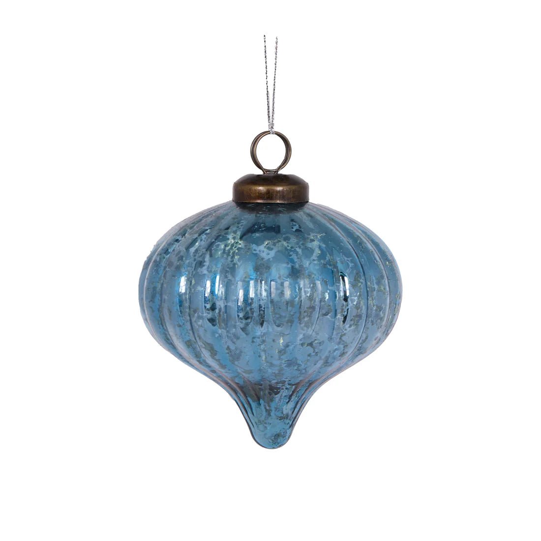 FROSTY BLUE MERCURY ONION BAUBLE - Pure Apotheca